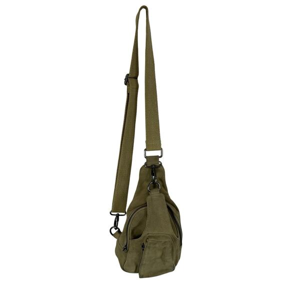 Free People Hudson Swing Bag Suede Genuine Leather Boho - Picture 1 of 11